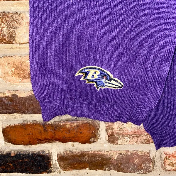 NFL Baltimore Ravens Purple Knit Scarf Women's - Image 3