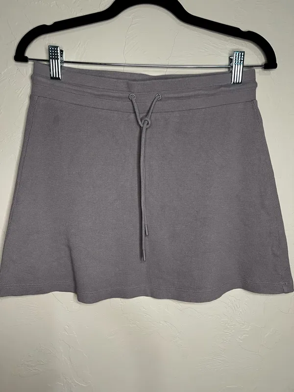 Sunday‎ Best Waffle Knit Lavender Pull On Mini Skirt Purple - Image 2