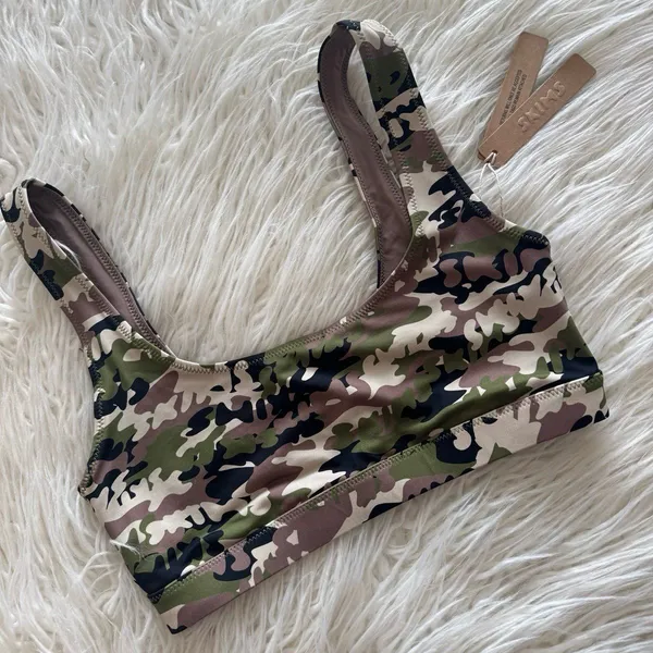 Skims Signature Swim Tank Logo Camo Size XS - Image 3