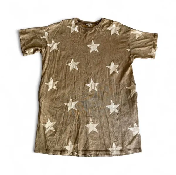 Easel Star Print Oversized T-Shirt Dress | Size S - Image 3