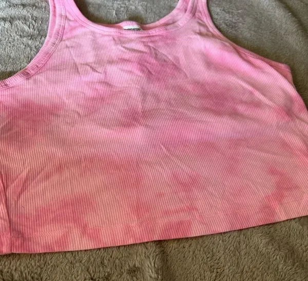 Victoria’s Secret PINK Pink Tie Dye Cropped Tank Top Brami Size Medium - Image 6