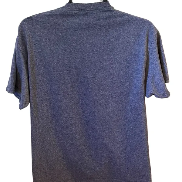 Medium, heathered‎ blue graphic T-shirt women’s made by live outside the limits. - Image 5