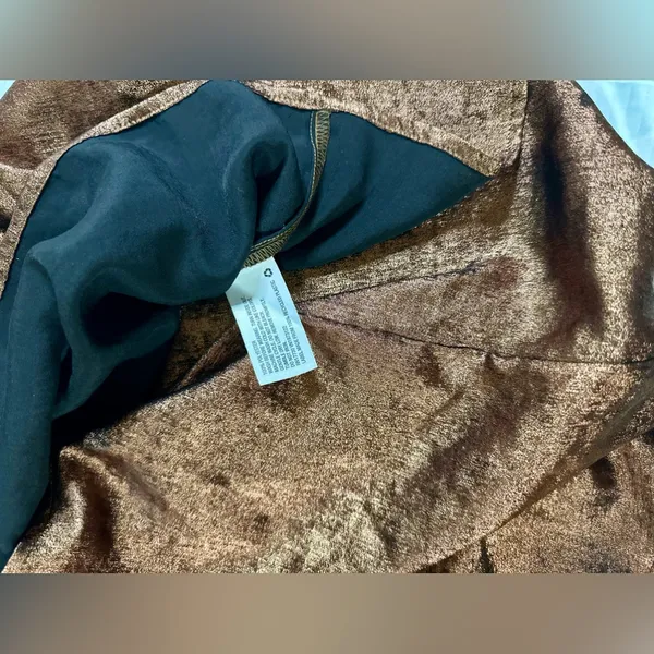 A New Day Copper‎ Metallic Cami Slip Dress XS NWT - Image 4
