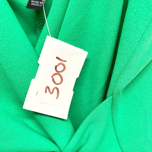 Blue Blush Dress Women Size Large Green V-Neck Twist‎ Front Spaghetti Strap Mini - Image 3