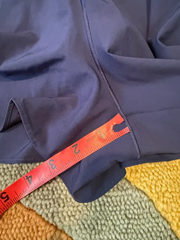 NWT Offline by Aerie High Rise Navy Athletic Shorts Split Hem Cutout Size Small - Image 4