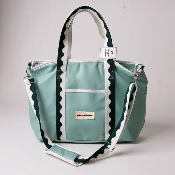 Business & Pleasure Co Cooler Tote Green Canvas Beach Bag NWT - Image 9