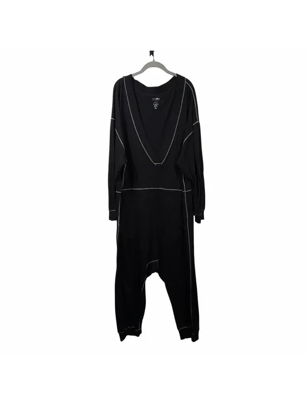 Natural Life Black Cotton Harem Jumpsuit Size XL - Image 2