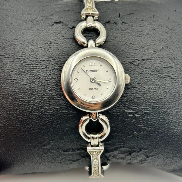 Rumours Silver Tone Stainless Steel Fashion Quartz Watch Working New Battery - Image 2