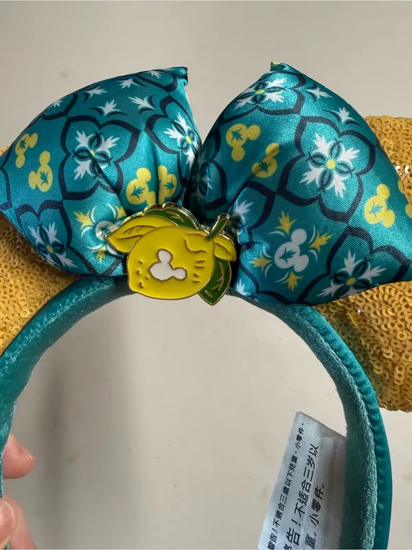 Disney Parks Epcot Italy Saluti Limoncello Minnie Ears Headband euc - Image 2