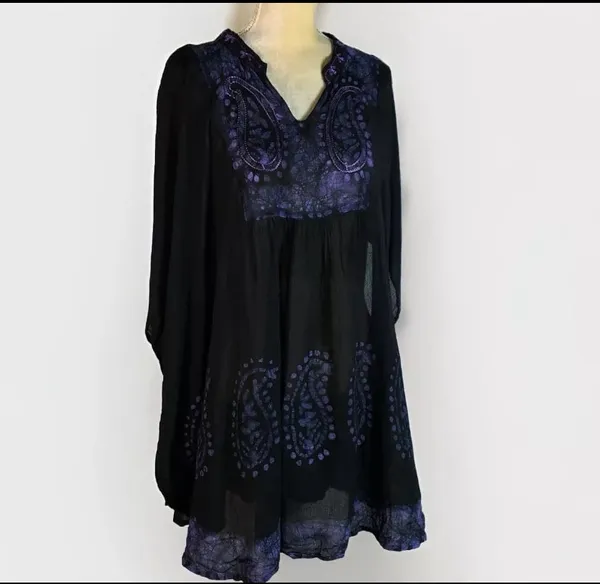 Tamsy tie dye tunic one size womens READ - Image 7