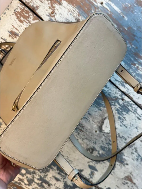 Brahmin Felicity Sand Topsail Backpack Smooth Leather Quiet Luxury bag purse - Image 4