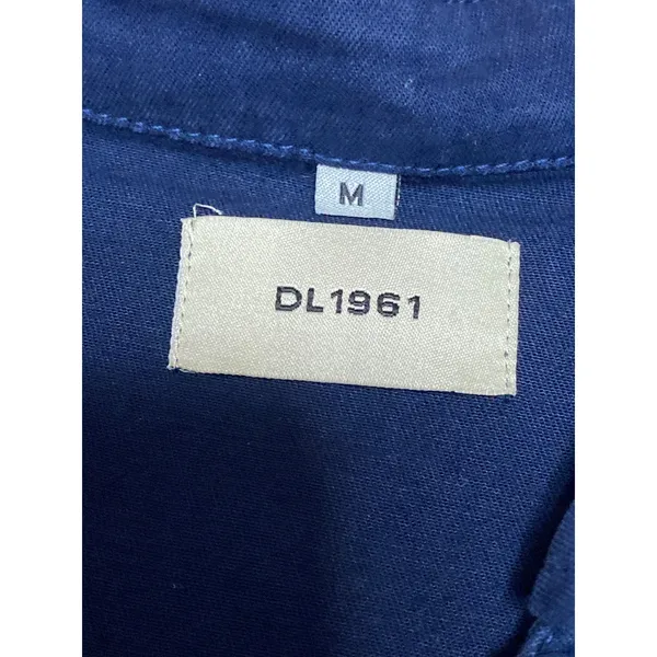 DL1961 Payton Blue Collared Sleeveless Button Down Mini Denim Shirt Dress Size S - Image 3