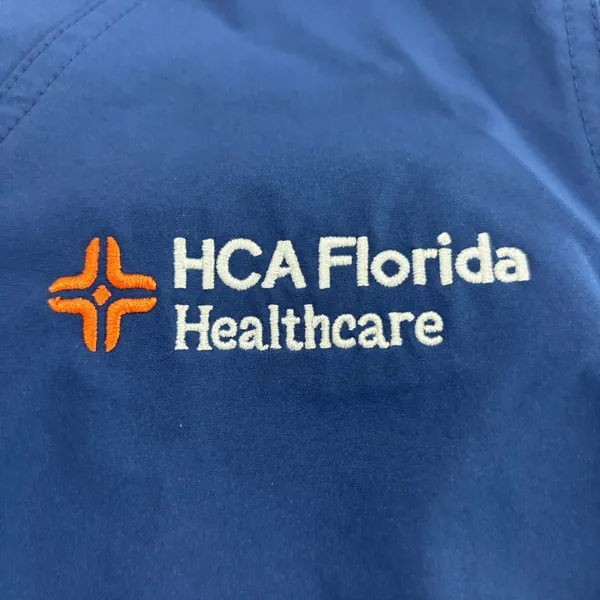 Carhartt Liberty V-Neck Scrub Top Navy Blue HCA Florida Healthcare Women S - Image 6