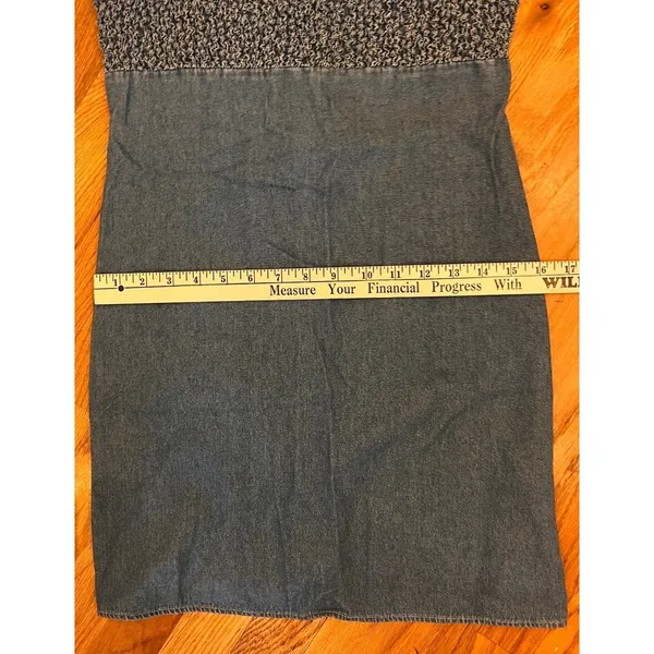 Upfront Dress Size Medium Vintage Denim Sleeveless Mini Y2k‎ Aesthetic Street - Image 10