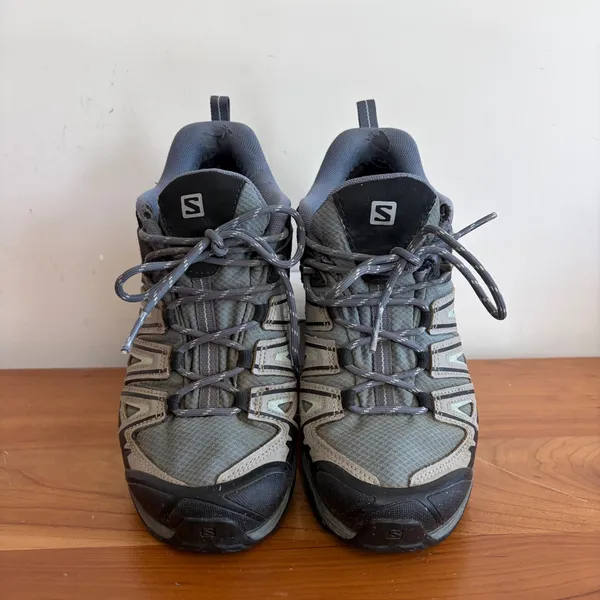 Salomon X Ultra Pioneer CSWP Waterproof Hiking Shoes Grey Green 416709 Womens 9 - Image 3