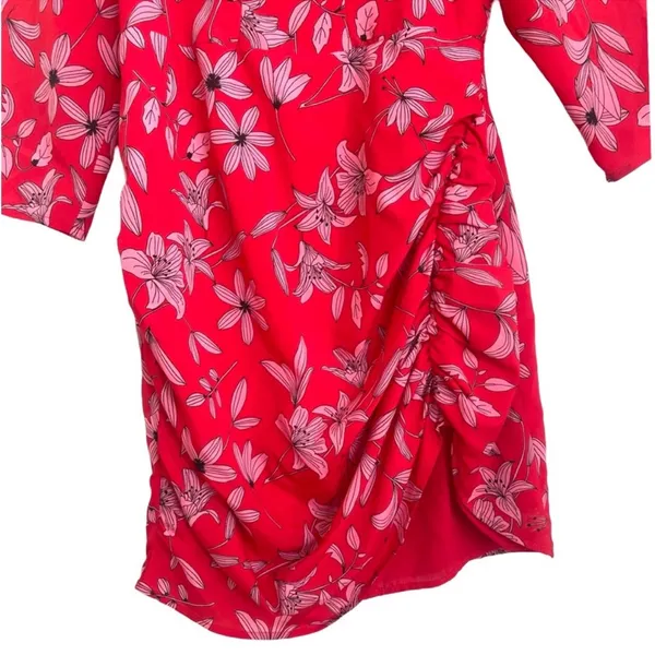 Camilla Coelho Revolve Lidia Dress‎ Pink Red Flora S - Image 5