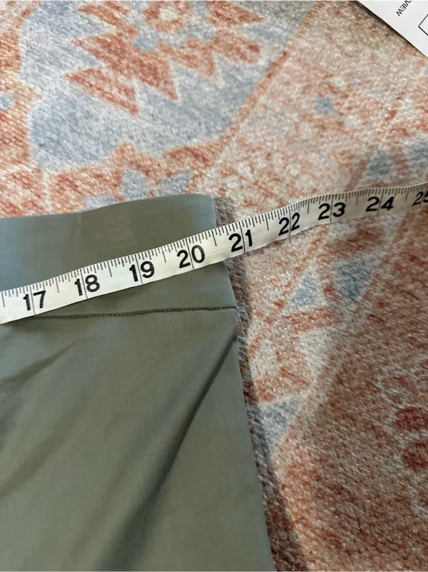 NWT Abercrombie and fitch strapless utility mini dress army green XL TALL - Image 4