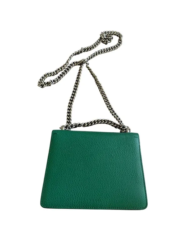 GUCCI Dionysus Emerald Green Leather Mini Crossbody Bag - Image 9