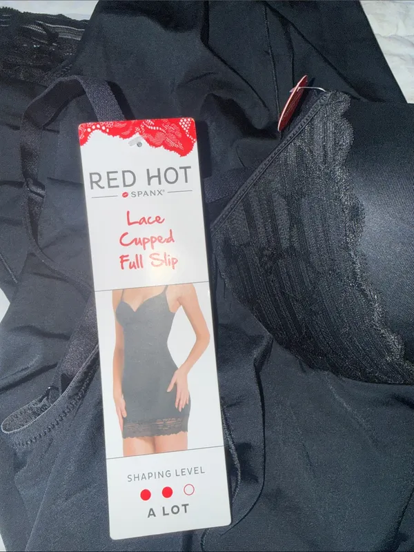 NWT SPANX Lace Underwire Full Slip Dress Very Black #10070R SZ-1X - Image 10