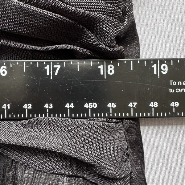London Times Dress Size ?? Black Tiered Ruffle Sheath Cocktail Empire Waist - Image 8