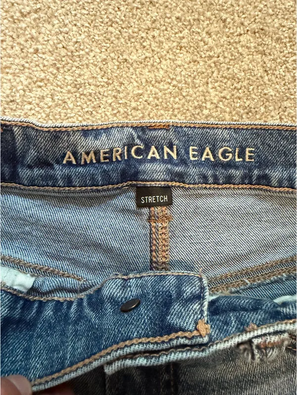 American Eagle Stretch Denim High-Rise Shorts - Image 5