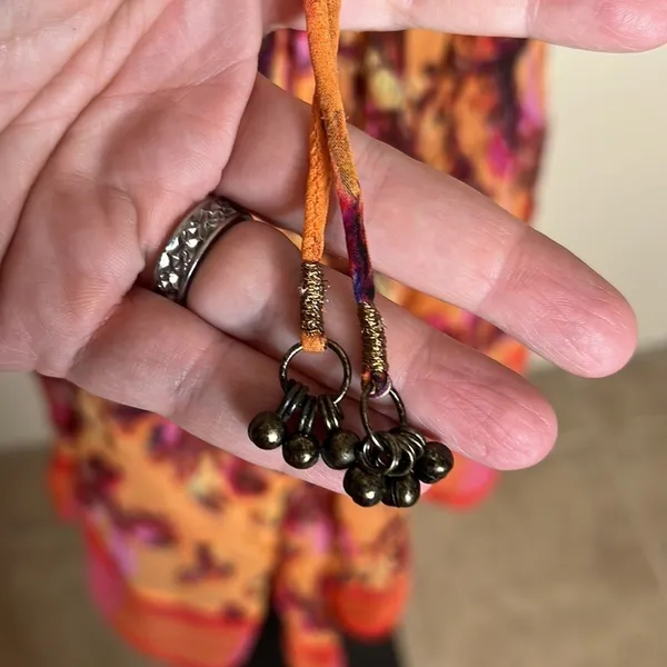 NWOT Intimately Free People Orange Floral Sheer Chemise Slip Dress Boho Sz Large - Image 11