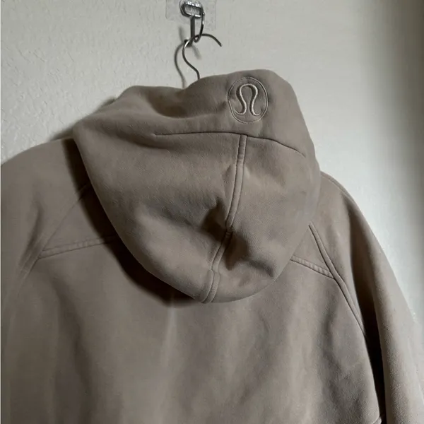 Lululemon Scuba Oversized Half-Zip‎ Hoodie Sweater in Trench Tan - Image 7
