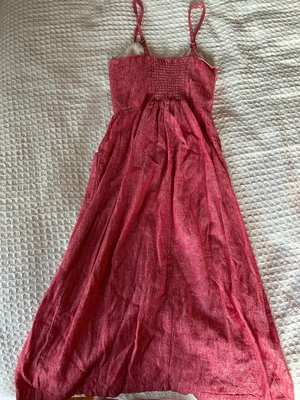 Boutique Red Button Down Red Dress Size XS - Image 3