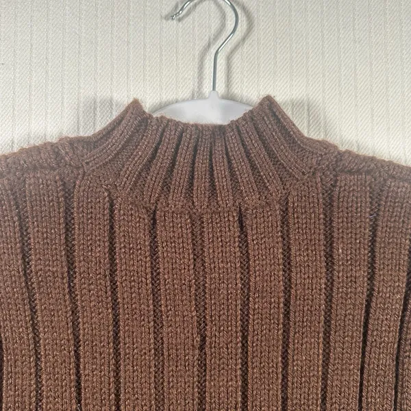 Jones New York Womens Small Brown Sweater Long Sleeve Knit Pullover - Image 14
