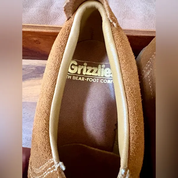 Vintage 70’s Grizzlies Suede Chukka Wedge Shoes - Image 5