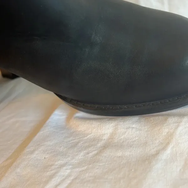 Acne ‘Pistol’ EUC Black Leather Heel Ankle Boot 37/7 - Image 5