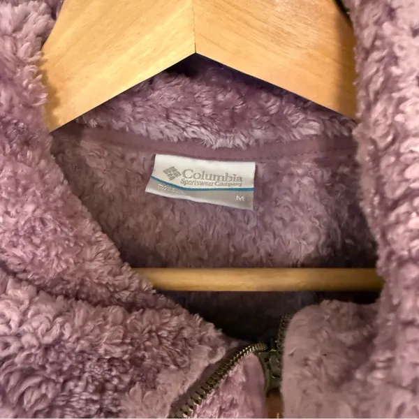 NWOT Columbia Fire Side Sherpa 1/4 Zip Faux Fur Fleece Pullover - Image 8