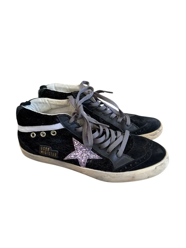 GOLDEN GOOSE Women’s Midstar Black Sneakers Size 40 - US 10 - Image 2