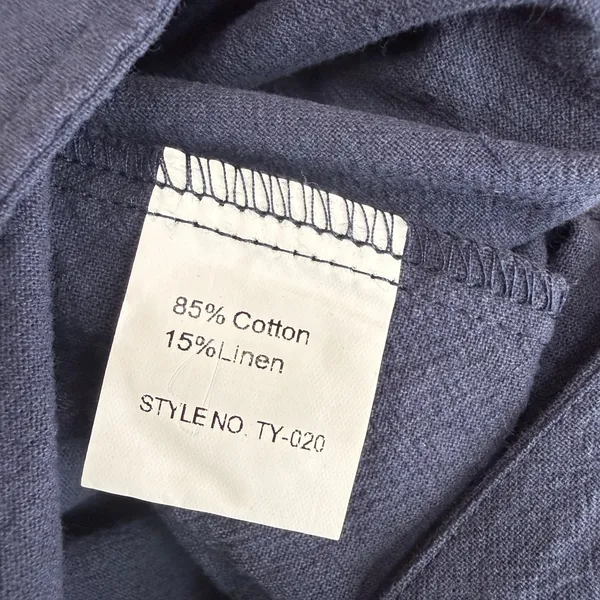 Ame Belle Clothing Women's Navy Blue Linen Blend Overall Jumper NWT Size Large - Image 2