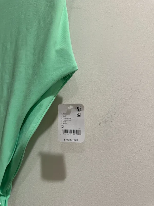 TOAST SWIM x Free People Tube One Piece Swimsuit in Luna Moth Size Medium NWT - Image 4