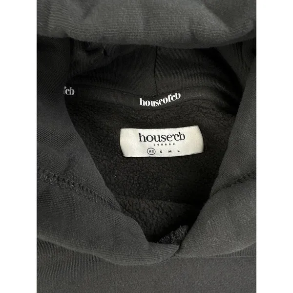House of CB - Logo Cotton Hoodie & Joggers in Charcoal - Image 5