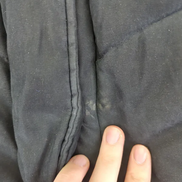 Abercrombie Fitch Ultra Black Puffer‎ Jacket Hooded Wind Water Resistant Small - Image 7