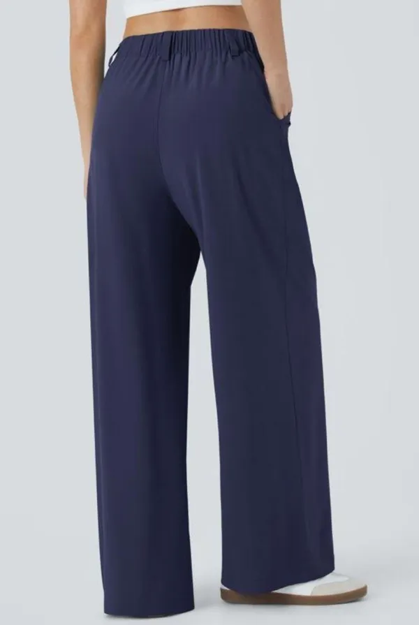 HALARA Deep Blue Wide-Leg Pants women’s Palazzo pants Medium - Image 5