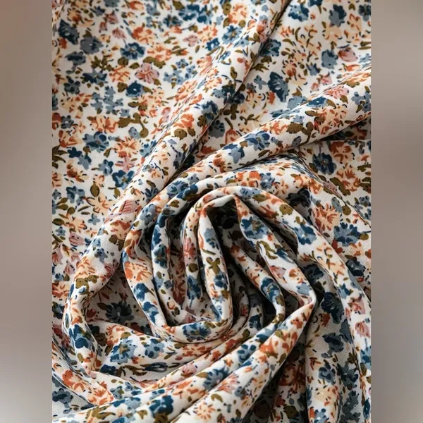 Ditsy Floral Dreams Maxi Skirt Earthy Cottagecore Boho Coastal Grandmother XL - Image 6