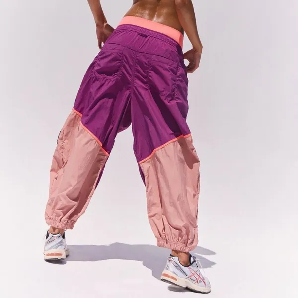 NWT Free People Freeflow Pants in Deep Mulberry Combo - Image 3