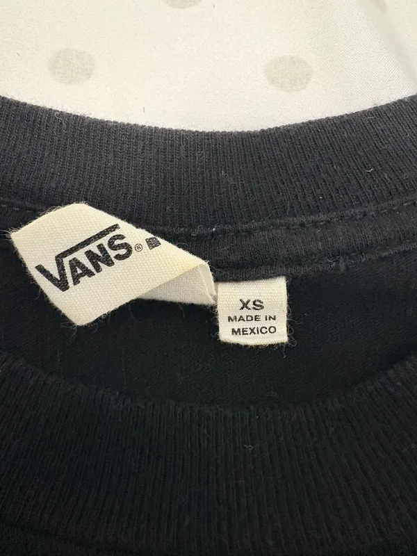 Long Sleeve Black Checkered Logo Crop - Image 5