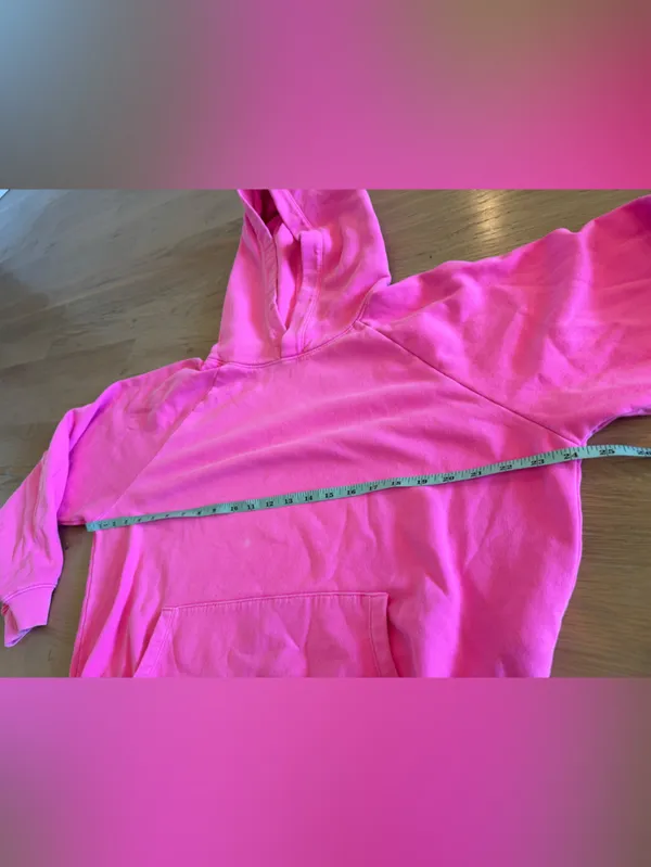 GAP VintageSoft Hoodie SUGAR PLUM NEON PINK SIZE MEDIUM - Image 10