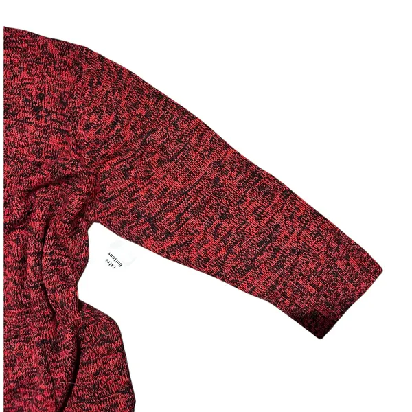 BFA CLASSICS Knit Cardigan Sweater NWOT Red Black Shawl Collar 4X Pockets Boho - Image 5