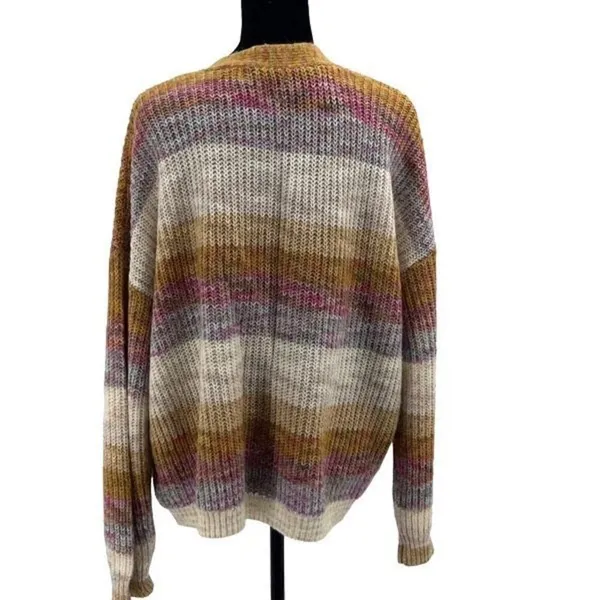 John Paul Richard Womens Button-Front‎ Rib-Knit V-Neck Cardigan Sweater Large - Image 3