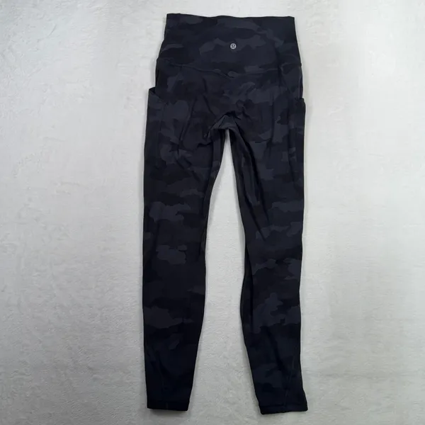 Lululemon 6 Align High Rise Pant Pockets 25" Heritage 365 Camo Deep Coal Multi - Image 7