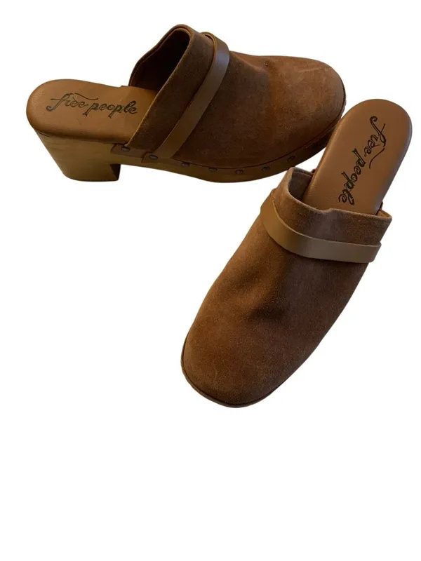 Free People studded wooden Calabasas clog women's size 39.5 US 9.5 - Image 5