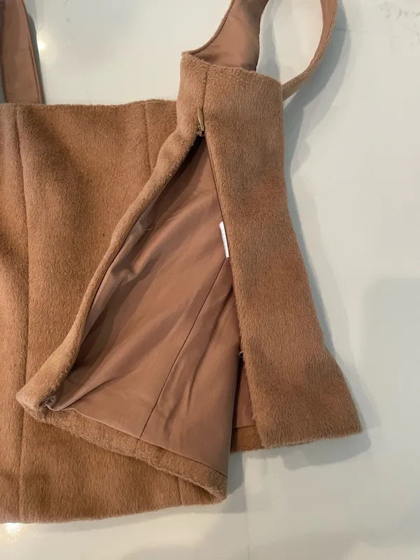 Zara faux fur corset top - Image 9