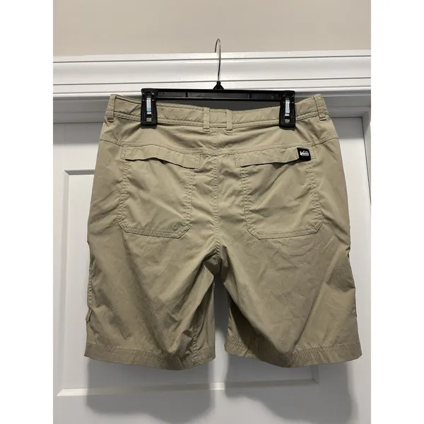 REI Co op Shorts Women’s 12 Beige Performance Nylon Stretch Blend Cargo Hike Tan - Image 7