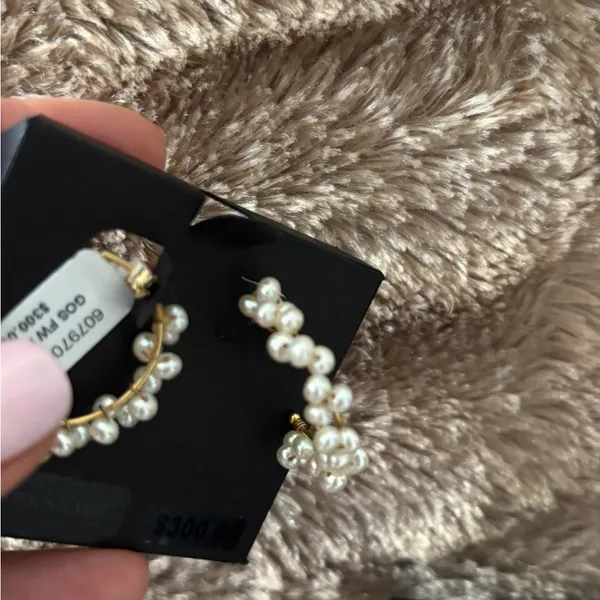 Macys Bridge Cultured Pearl Earrings NWT - Image 2