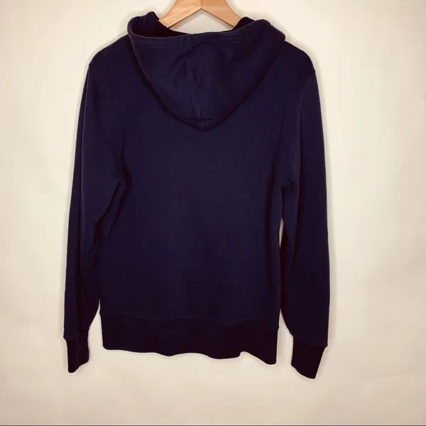 Denver Broncos Blue Sweatshirt Zip Front Sz Small - Image 3